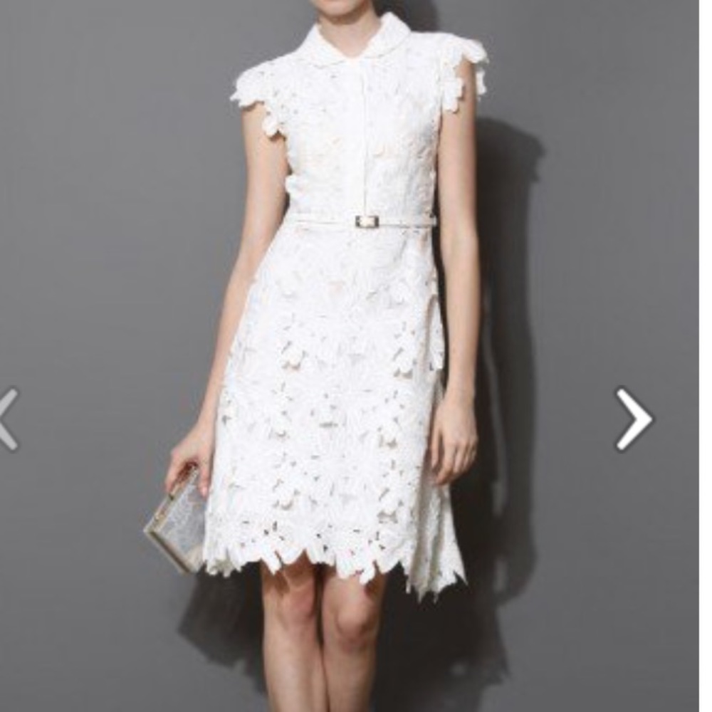 Chicwish Full Flower Cut Out Midi